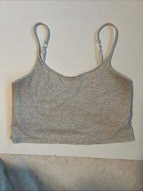 Old Navy Light Gray Cropped Camisole Bralette